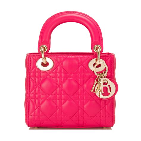 lady Dior handbag pink